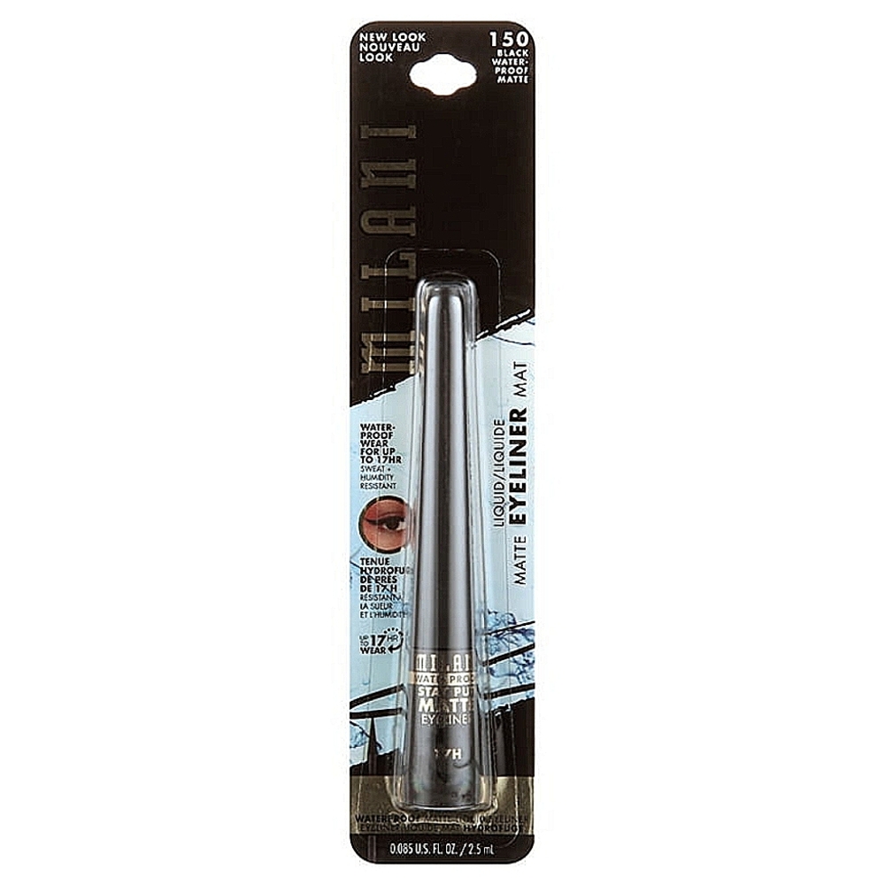 3 x Milani Stay Put Matte Waterproof Eyeliner, 150 Black